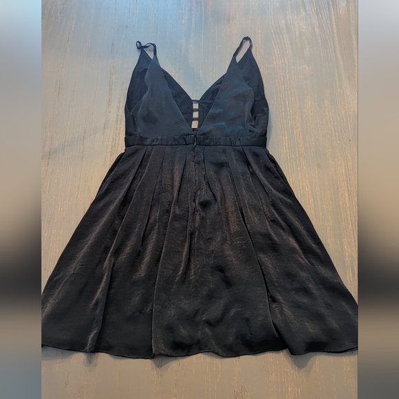 Free People black silk dress - Picture 3 of 6